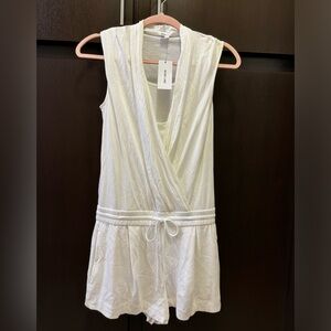 Beautiful Helmet Lang white romper. Size P. New with tags.